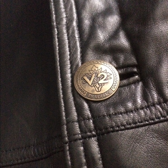 versace classic v2 leather jacket